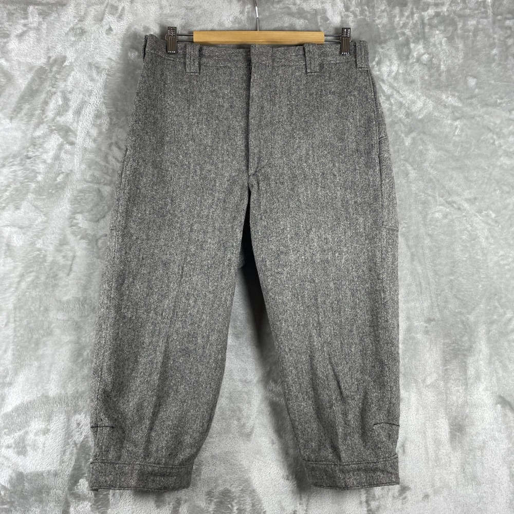 Vintage Woolrich Teton Group Pants Mens 32 Gray Wool Blend Knickers USA